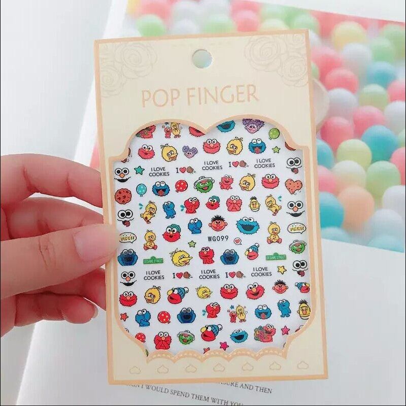 cute nail stickers สติ๊กเกอร์ติดเล็บ ลายการ์ตูน สติ๊กเกอร์แปะเล็บ รหัส WG