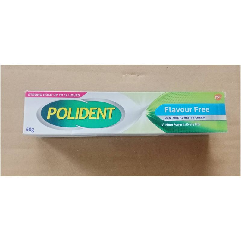 !!แถมเม็ดฟู่ หรือครีมติดฟันปลอมจิ๋ว ครีมติดฟันปลอม polident โพลิเด้นท์ 60g 20g ติดฟันปลอมให้แน่น ไม่หลุดง่าย