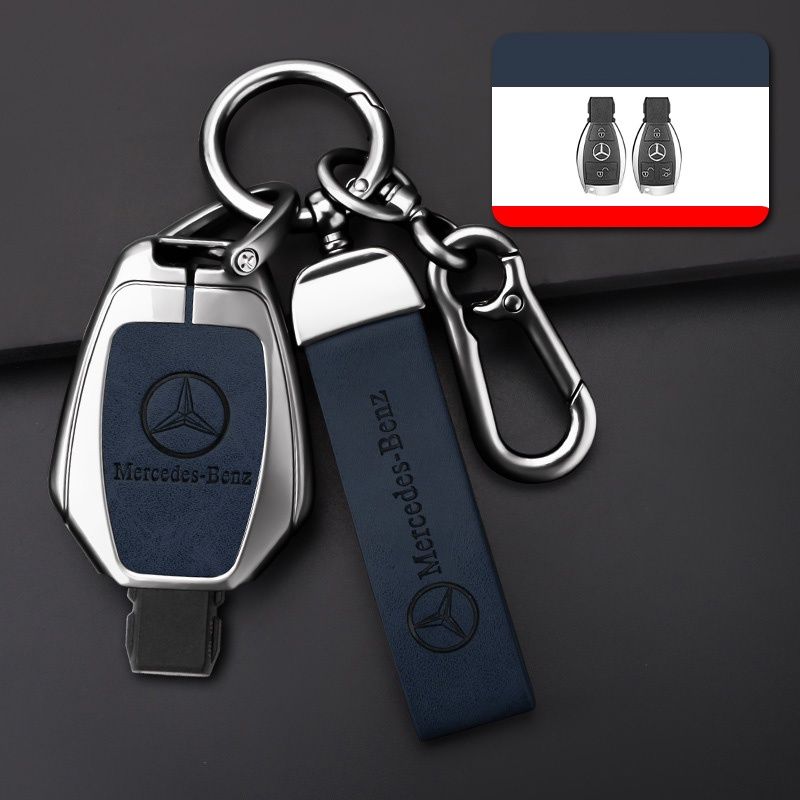 เคสกุญแจรีโมทรถยนต์ โลหะผสมสังกะสี สําหรับ Mercedes Benz BGA AMG W203 W210 W211 W124 W202 W204 W205 W212 W176 E class W213 S class