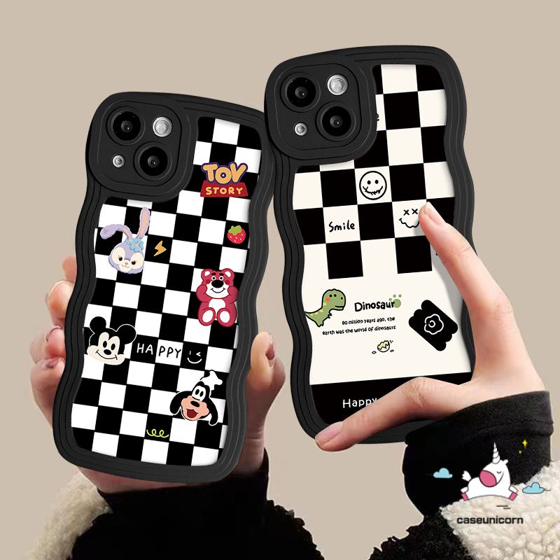 เคสโทรศัพท์มือถือ แบบนิ่ม ลายการ์ตูนไดโนเสาร์ ขอบหยัก สําหรับ Realme C33 C55 C53 C51 C21Y C12 10 C15 C25 C11 C30 9 9Pro+ 9i C25s 8i 5 6i 8 8Pro C25Y C17 C20 C20A C3 7i 5i 7