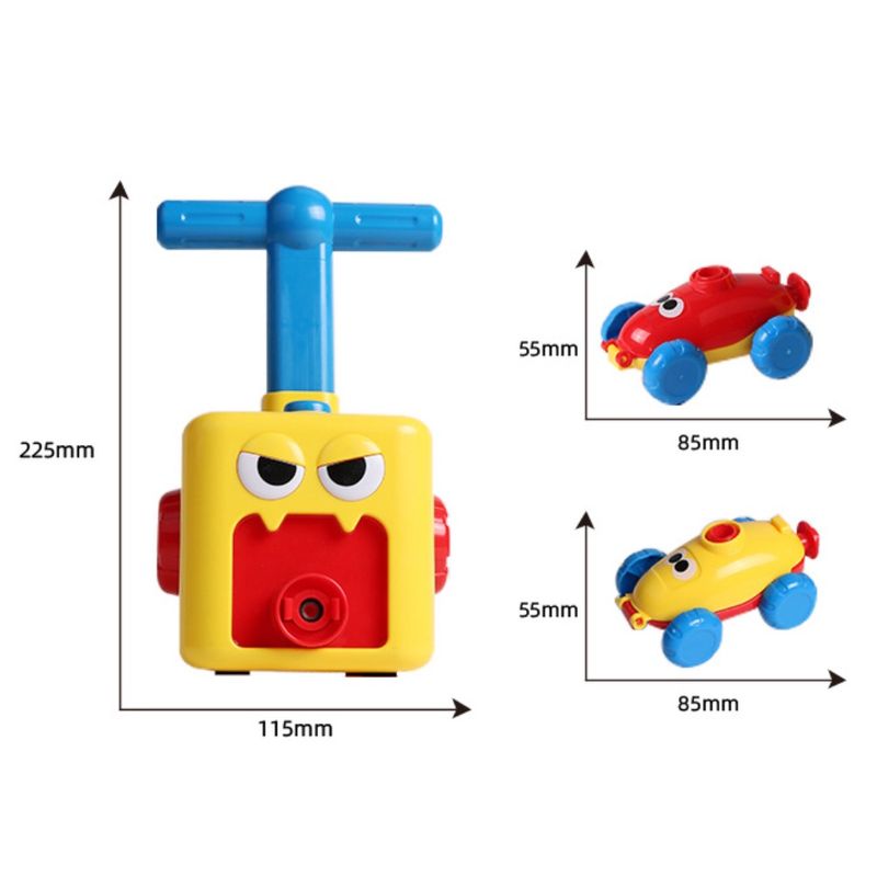 ของเล่น รถปั๊มลูกโป่ง ของเล่นรถบอลลูนแสนสนุก การทดลองอากาศพลศาสตร์ ของเล่นเพื่อการศึกษาสำหรับเด็ก