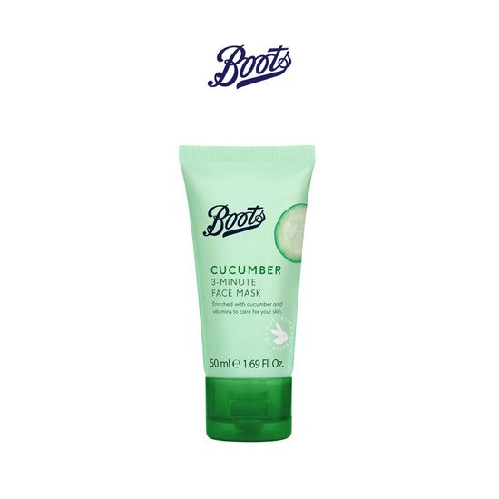 Boots Skin Cucumber 3 Minute Face Mask บู๊ทส์ สกิน คิวคัมเบอร์ 3-มินิท เฟซ มาส์ค