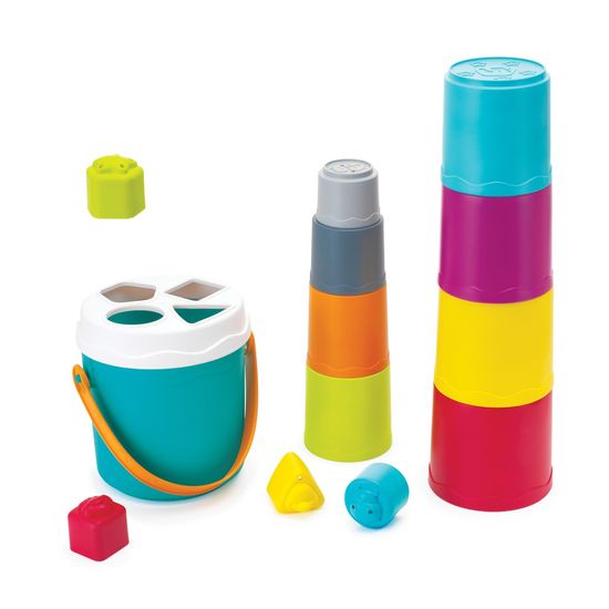 Infantino : 315093 : Shape Sorting Stack'n Nest Buckets