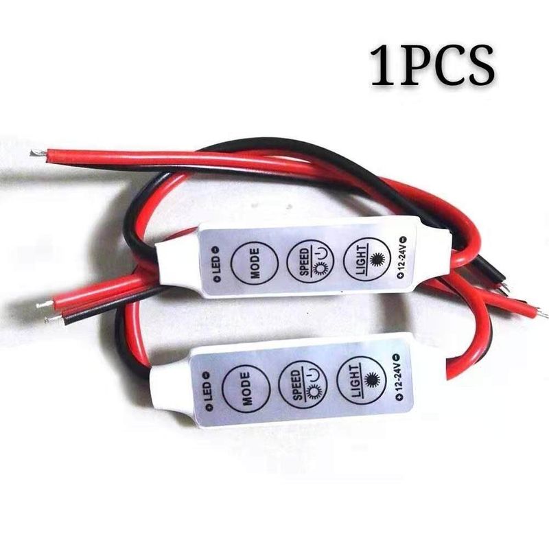 สําหรับสายไฟ DC12V-24V for LED Strips Mini 3คีย Controller Dimmer for LED สวิทช์ไฟควบคุมการหรี่แสง