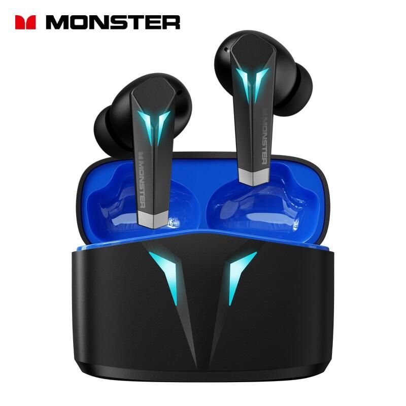 Monster XKT06 Bluetooth wireless headset หูฟังไร้สายบลูทูธ5.3 หูฟังเกมมิ่งไม่ดีเลย์ หูฟังความจุสูง หูฟังตัดเสียงรบกวนแบบสปอร์ต