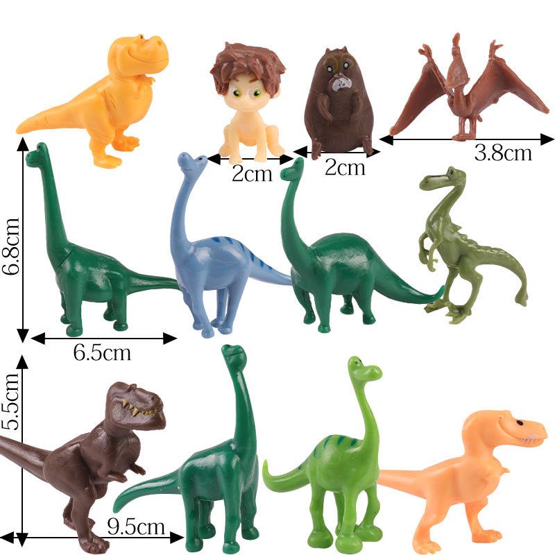 ฟิกเกอร์ไดโนเสาร์ T - Rex Jurassic ตุ๊กตาแต่งเค้ก ไดโนเสาร์แต่งเค้ก set