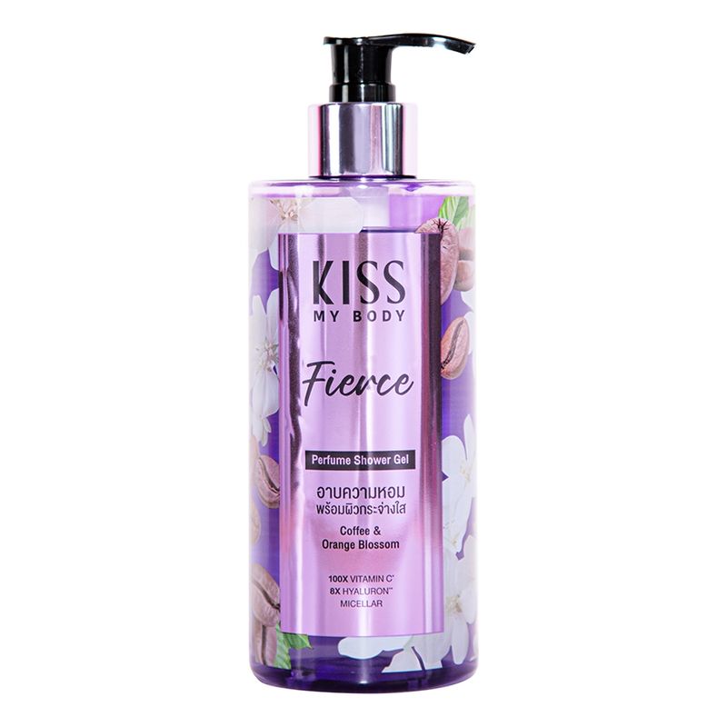 [หอมติดผิว 6 กลิ่นให้เลือก] Kiss My Body เจลน้ำหอมอาบน้ำ คิสมายบอดี้ Perfume Shower Gel  380 ml. (มีให้เลือก 6 กลิ่น)