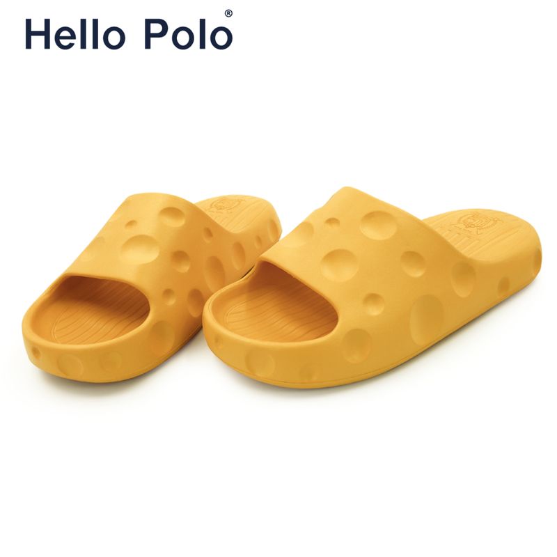 Hello Polo รองเท้าแตะ รองเท้าแตะผู้หญิง กันลื่น แฟชั่น 4CMพื้นหนา น่ารัก นิ่มเหมือนเหยียบขี้ เพิ่มความสูง HP8018