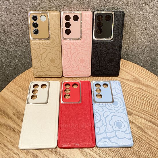 เคสโทรศัพท์มือถือหนังแข็ง ลายดอกคามิเลีย สําหรับ Vivo V29 V27 V27e V25 Pro V27Pro 5G