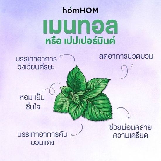 HomHOM บาล์มหอมแดง [1 กระปุก] / HomHOM shallot nose pad หอมหอม สติ๊กเกอร์หอมแดงไทย [1 กล่อง]