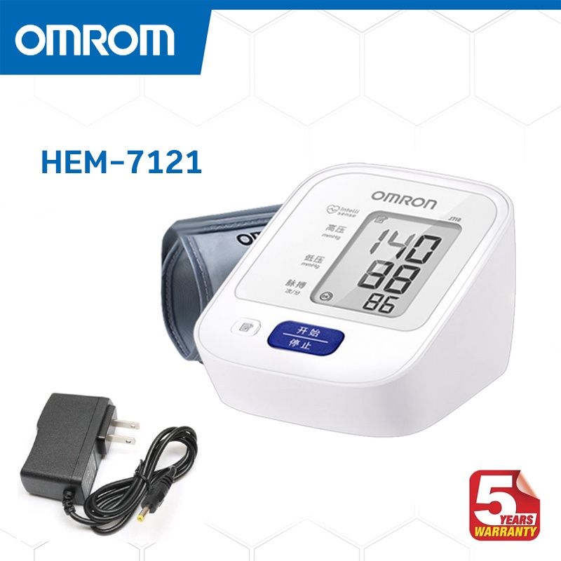 วัดความดัน omron HEM-7121 เครื่องวัดความดัน ที่วัดความดัน ถ่าน AA 4 ของแท้ วัดความดัน