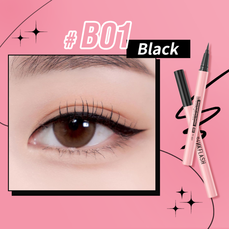 [On Sale]PINKFLASH OhMyLine# Mistake-free Upgrade Liquid Eyeliner Long Wear Quick Dry Anti-transfer Waterproof อายไลน์เนอร์ เขียนง่าย กันน้ำ กันเหงื่อ