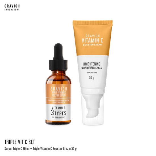 Gravich Triple Vitamin C Booster Serum + Triple Vitamin C Booster Cream Set