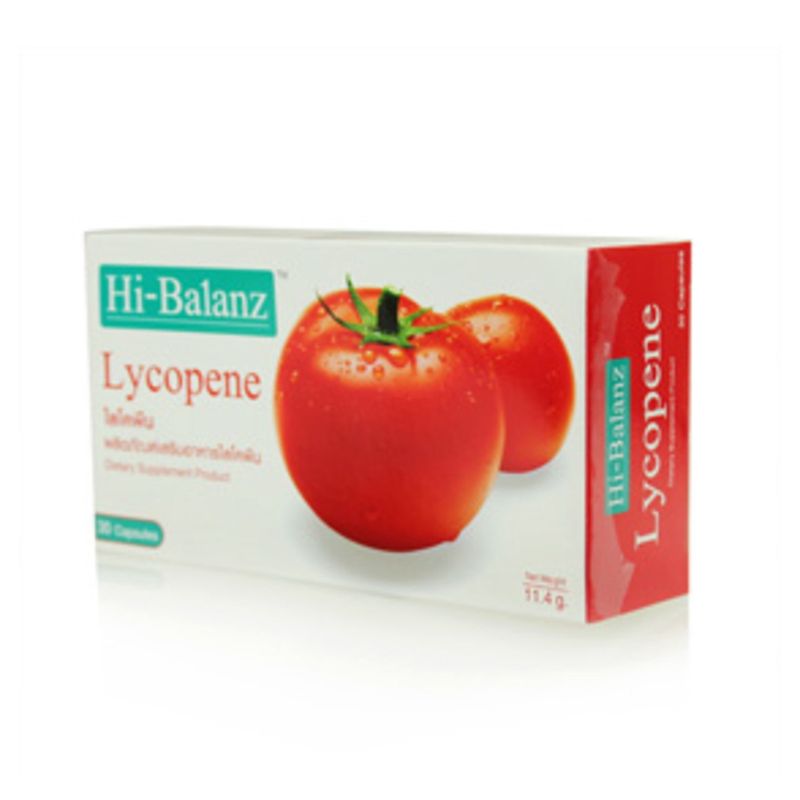 Hi-Balanz Lycopene 30 Capsules ผลิตภัณฑ์เสริมอาหารสารสกัดมะเขือเทศเข้มข้น ไฮ-บาลานซ์.