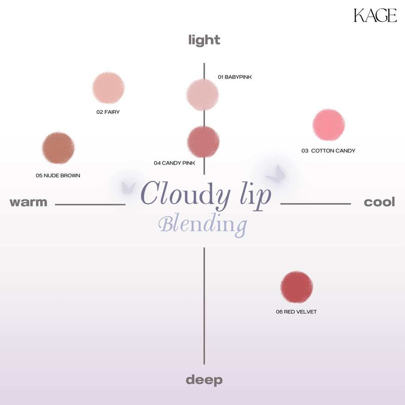 Cloudy blending lip,#03 Cottoncandy