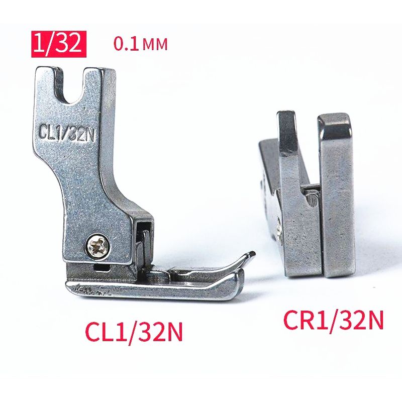 ตีนผีทับคิ้วสปริงCR1/32N-CL1/32N ตีนผีCR(ข้างขวา)CL(ข้างซ้าย) สำหรับตีนผีจักรเย็บอุตสาหกรรม ราคาต่อชิ้น