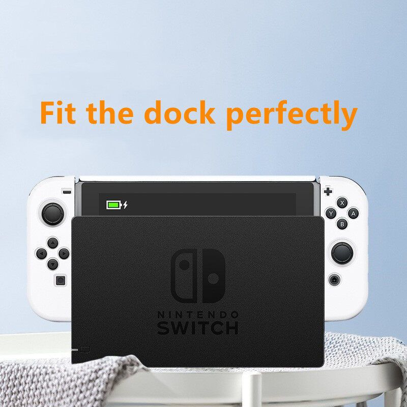 Hard น่ารัก Nintendo Switch Oled Caseใหม่ Dockable สำหรับ Nintendo Switch V2 Skin Shell สำหรับ NS Switch Dock พร้อม Thumb Grip Cap