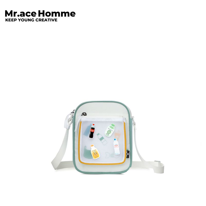 Mr. ace Homme EP Series กระเป๋าสะพายไหล่ ใส่โทรศัพท์มือถือ ขนาดเล็ก เข้ากับทุกการแต่งกาย สําหรับนักเรียน