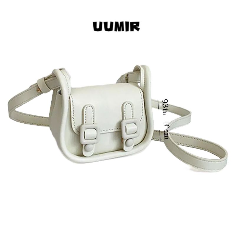 UUMIR  [พร้อมส่ง]mini Cambridge bag กระเป๋าสะพายไหล่ หนัง PU แฟชั่นสําหรับสตรี