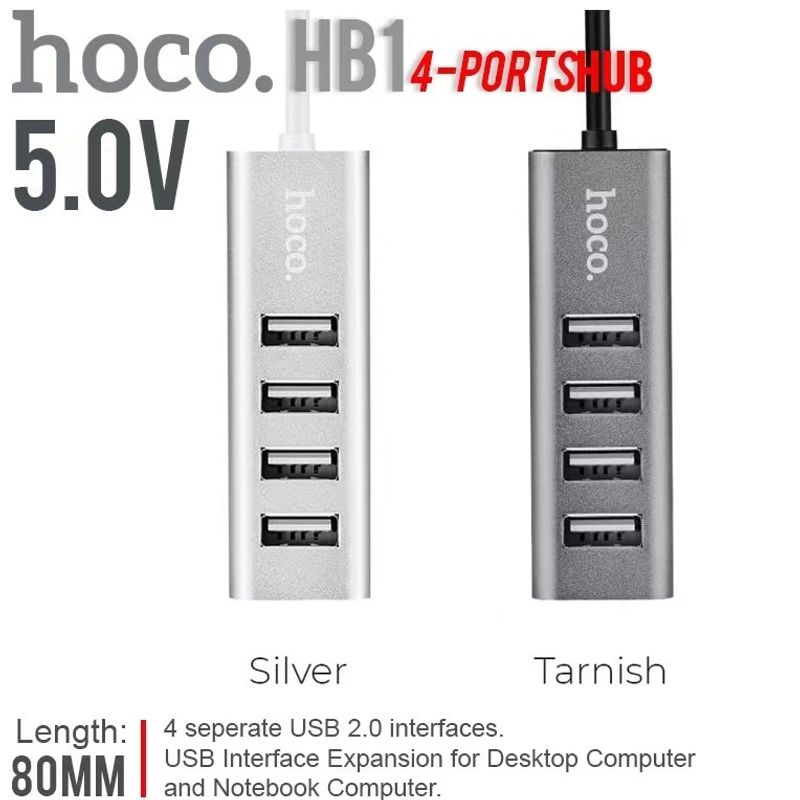 Hoco HB1 Ports HUB อุปกรณ์เพิ่มช่อง USB ใช้งานง่าย สินค้าของแท้100%