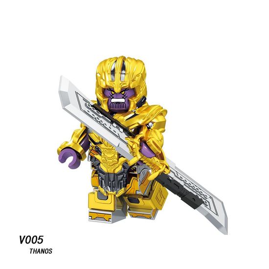 บล็อกตัวต่อ tanos Gold Minifigures V005