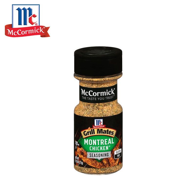 McCormick Grill Mates Montreal Chicken แม็คคอร์มิค กริลล์เมทส์ เครื่องปรุงรสสเต็กไก่ 77 กรัม