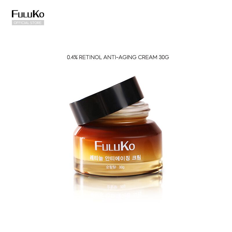 FULUKO 0.4% retinol face cream 30g night cream ต่อต้านริ้วรอย รูขุมขนหดตัว สามารถใช้สำหรับผิวแพ้ง่าย