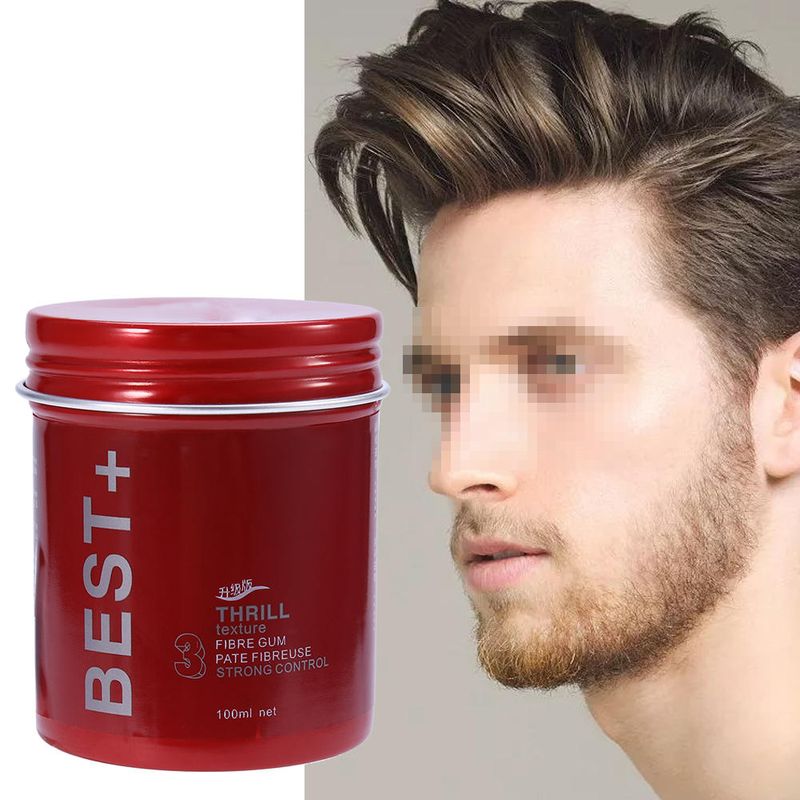 3 ประเภท 100ml Professional Long Lasting Fluffy Hair Finalize Pomade WAX ​​จัดแต่งทรงผมเครื่องมือ