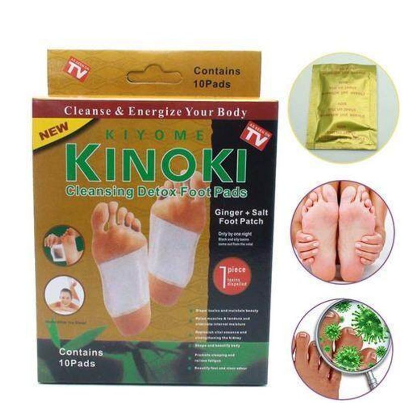 igootech 8 กล่อง สูตรใหม่ดีกว่าเดิม Kinoki Detox Foot Pad แผ่นแปะเท้าดูดสารพิษ ดีทอกซ์ ล้างสารพิษ