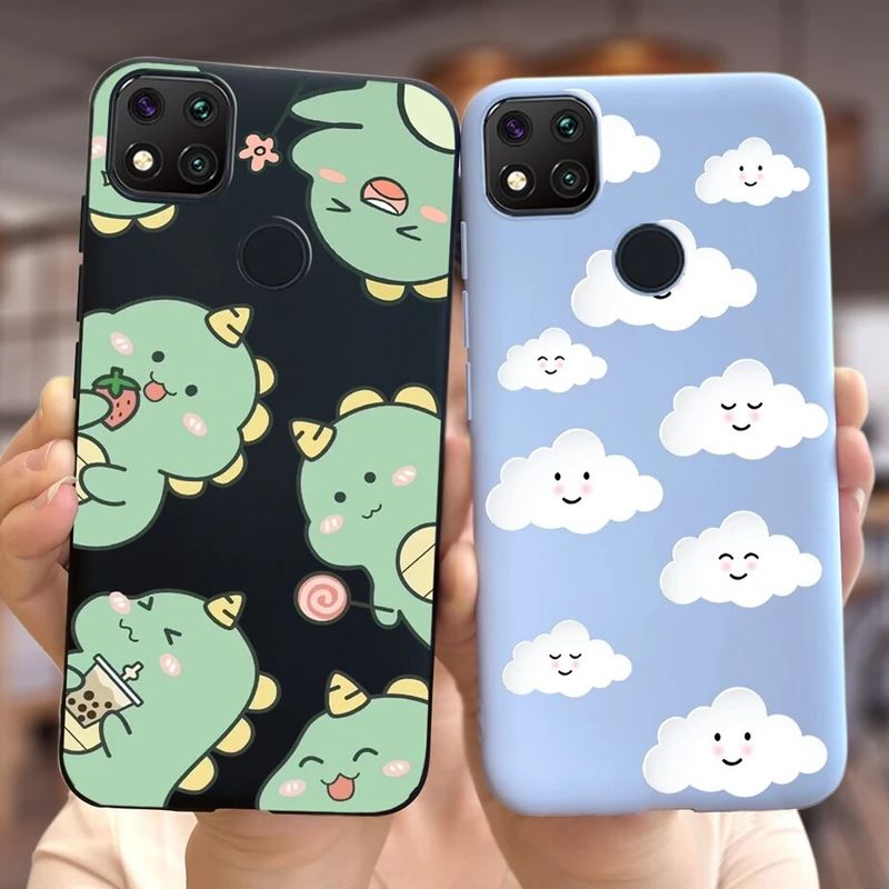 สำหรับ Xiaomi Redmi เคส9C ลูกกวาดน่ารักโทรศัพท์ TPU แบบน่มผ้าหุ้มหลังทาสีเคสสำหรับ Xiaomi Xiaomi Redmi 9C Redmi9C NFC ปลอก6.53