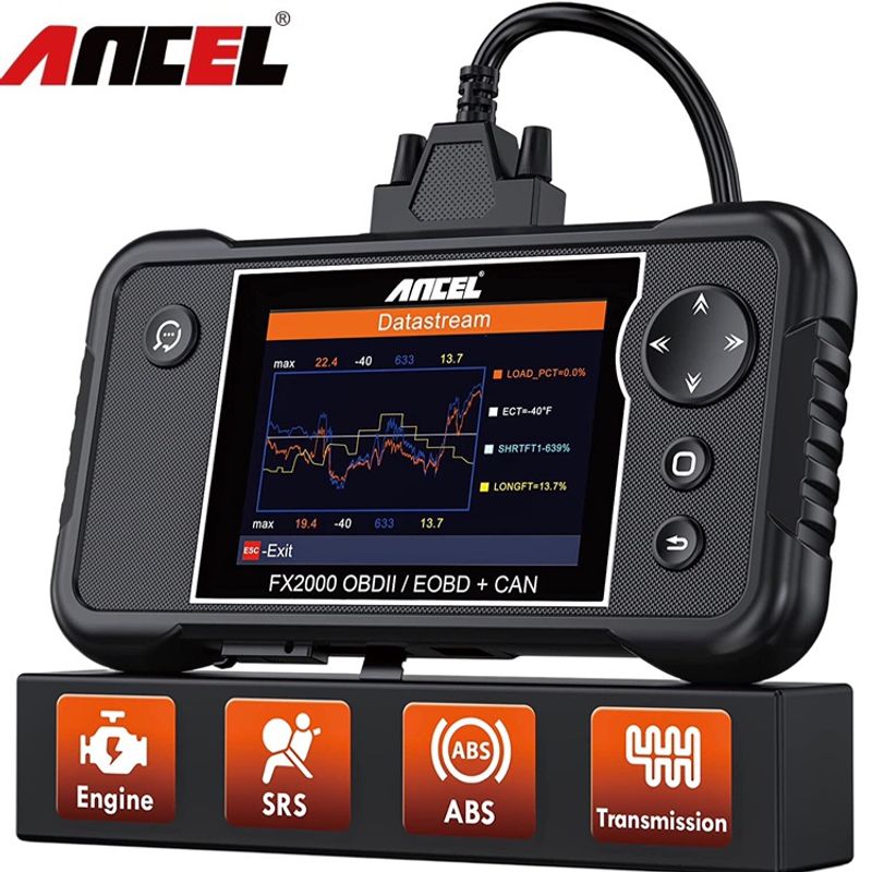 ANCEL FX2000 JOBD/OBDII/EOBD Car Scanner Obd2 Scanner Odb2 Car Diagnostic Tool Obd Car Diagnostic Scanner Automotive Scanner Obd2 Meter PK LAUNCH CR619