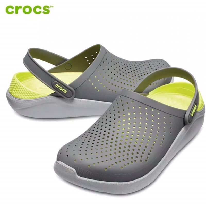 Crocs LiteRide ™ Unisex Duet Sport Clog รองเท้าชายหาดแท้รองเท้าแตะกลางแจ้ง