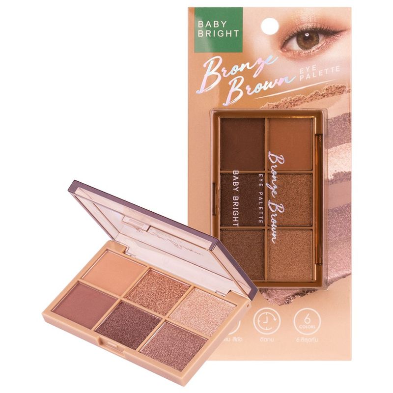 เบบี้ไบร์ท อายแชโดว์พาเลท พาเลทตา 0.7gX6 Baby Bright Eye Palette