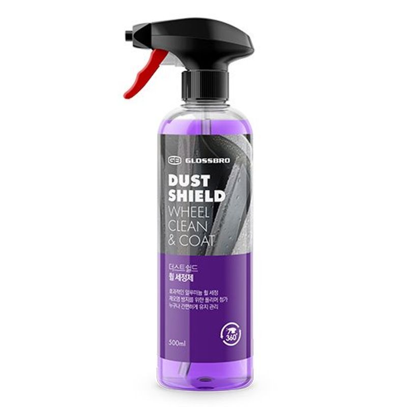 GLOSSBRO Dust Shield, Wheel clean & coating โฟมสเปรย์ทำความสะอาดและเคลือบล้อ 500ml