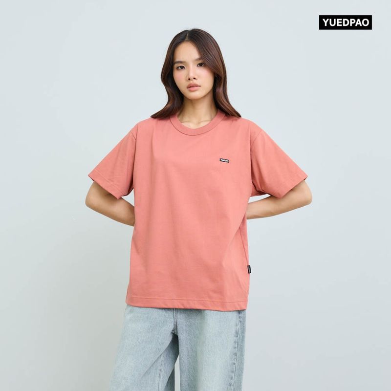 Yuedpao Signature Oversize Summer ผ้าหนาทรงสวย ยับยากรีดง่าย เสื้อยืดเปล่า โอเวอร์ไซส์ สี Dark Rose