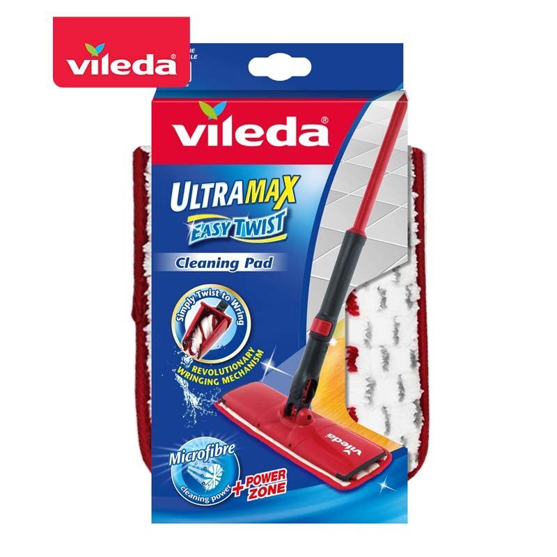 VILEDA Ultramax Easy Twist Refill - วิเลดา อะไหล่ม็อบถูพื้นอัลตร้าแมกซ์ อีซี่ทวิสสต์ ม็อบบิด รีฟิล ไม้ถูพื้น ไม้ม๊อบ ม๊อบ