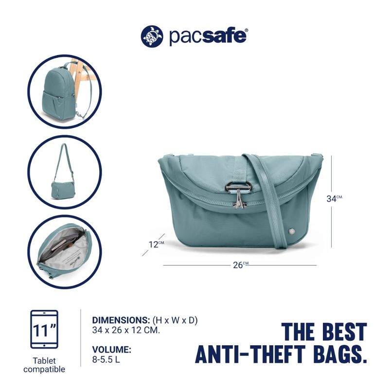 Pacsafe CITYSAFE CX CONVERTIBLE ECONYL BACKPACK ANTI-THEFT กระเป๋าเป้สะพายหลัง กระเป๋าสะพายพาดลำตัว กระเป๋ากันขโมย