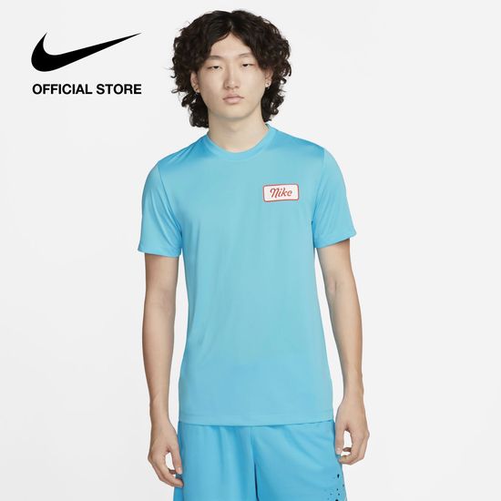 Nike Men's Dri-fit RLGD Body Shop  Tee - Baltic Blue ไนกี้ เสื้อยืดผู้ชาย Dri-fit RLGD Body Shop - สีบอลติคบลู