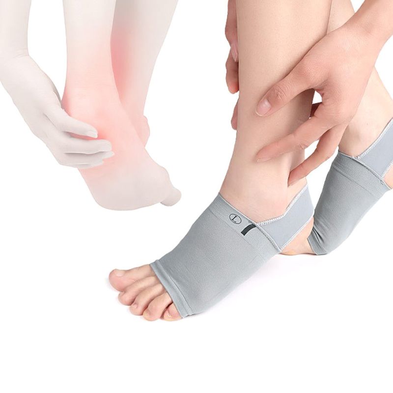 AngelCity 1คู่ Arch Support Sleeves Plantar Fasciitis Heel Spurs สายคล้อง Foot Care Insoles