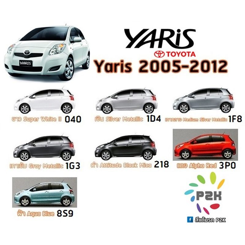 สีแต้มรถ PIY -A TOYOTA สีรถยนต์ ตรงรุ่น ตามเบอร์รถ (กี่งเงา)(30ml)- REVO, VIGO, CAMRY, VIOS,YARIS,SIENTA, CHR, INNOVA