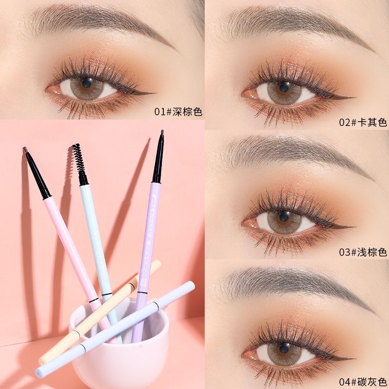 [D369] XiXi ดินสอเขียนคิ้ว xixi Thin Eyebrow Pencil เขียนคิ้วแบบหมุน หัวเรียวเล็ก 1.5 mm เขียนง่าย เส้นคม