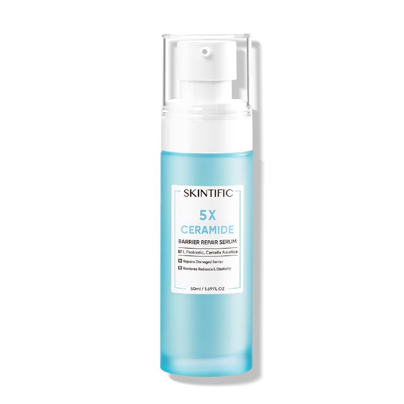 【BIG SIZE】SKINTIFIC 5X เซราไมด์ แบร์ริเออร์ รีคัฟเวอร์ เซรั่ม 50ml（ที่ช่วยซ่อมแซมผิวที่ถูกทำลายอย่างล้ำลึก）