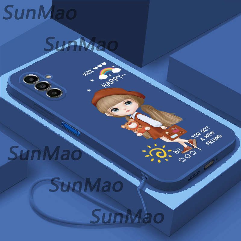 เคส Samsung A05S ซอฟท์เชลล์กอดหมีสาวปก