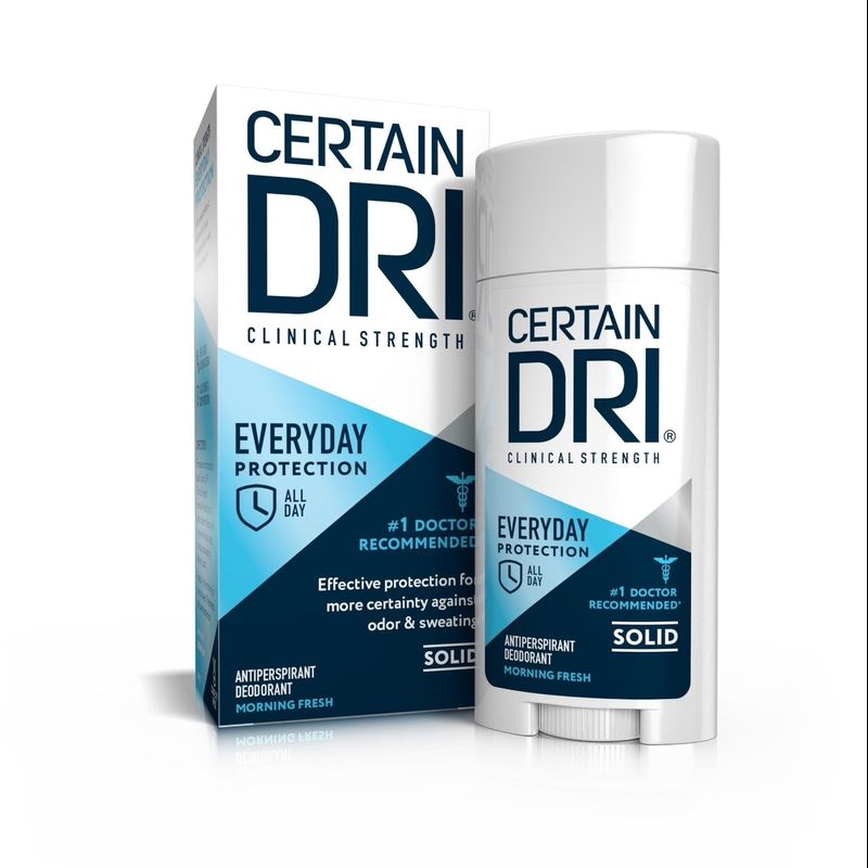 (เเพคเกจใหม่) Certain Dri A.M. Solid โรลออนระงับเหงื่อและกลิ่นกาย สูตรสำหรับทาตอนเช้า 73g (แท่งสติ๊ก)