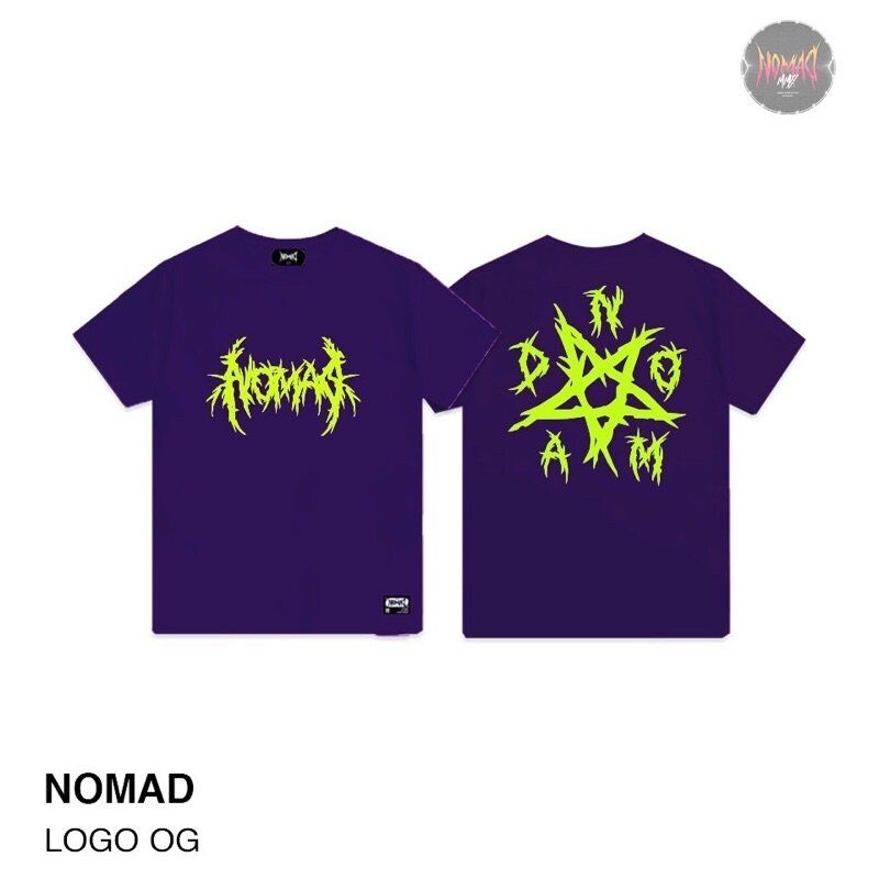 เสื้อยืด  Oversize ลายสตรีท LOGO OG🔥NOMAD เสื้อผู้ชาย/ผู้หญิง