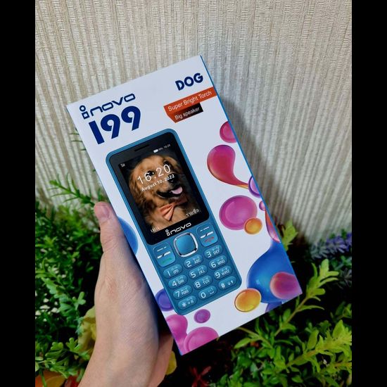 inovo โทรศัพท์ปุ่มกด 99 Dog จอกว้าง ปุ่มใหญ่ มีสวิทช์ไฟฉาย ระบบ Dual SIM (2 ซิม) จอกว้าง 2.9 นิ้ว รองรับ 3G/4G พร้อมประกันศูนย์ 1 ปี