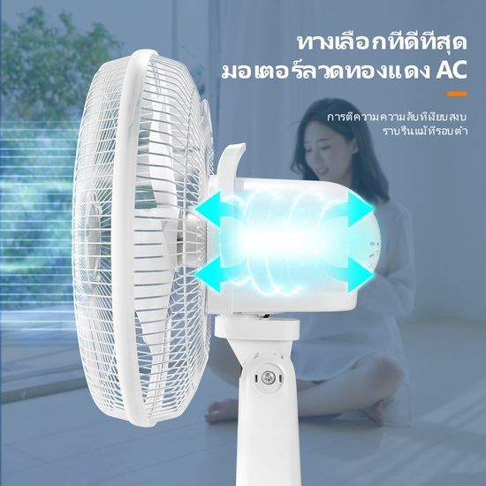 BUNME พัดลม พัดลมโซล่าเซล พัดลมอัจฉริยะ โซล่าเซลล์  พัดลม 12นิ้ว 14 นิ้ว solar fan พร้อมแผงโซล่าเซลส์ หลอดไฟ LED 2 หลอด  พัดลมไฟฟ้า พัดลม 16 นิ้ว ถูกๆ