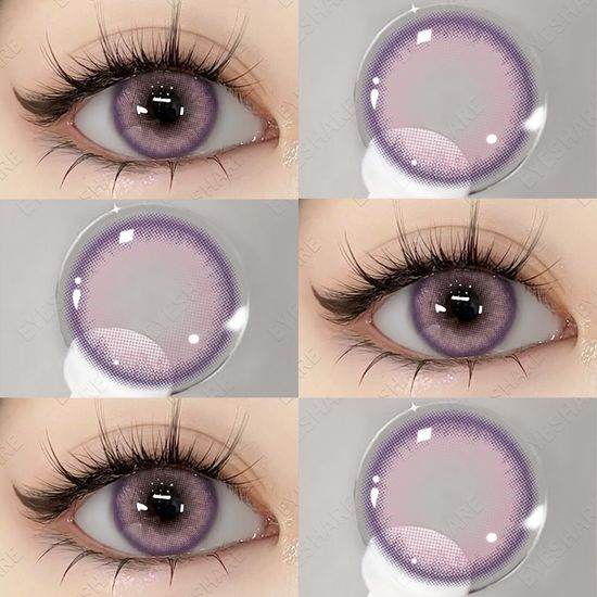 {COD}-Eyeshare Twinkle Pink คอนแทคเลนส์ 1 คู่ 14.0 มม. คอนแทคเลนส์สีขนาดเล็ก ใช้งานหนึ่งปี