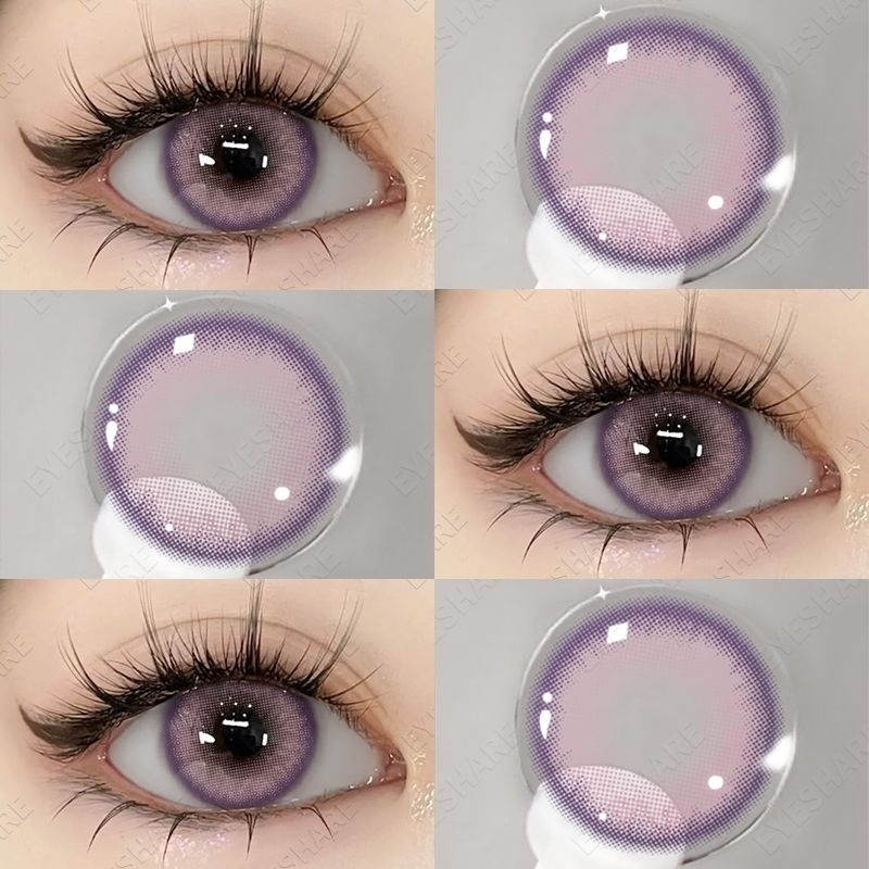 {COD}-Eyeshare Twinkle Pink คอนแทคเลนส์ 1 คู่ 14.0 มม. คอนแทคเลนส์สีขนาดเล็ก ใช้งานหนึ่งปี