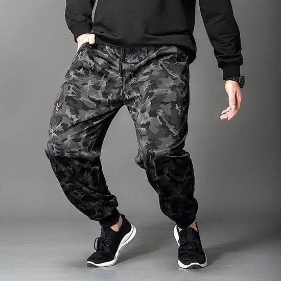 Joggers กางเกงขนาดใหญ่พิเศษ8XL ของผู้ชายกางเกงขายาวทรงหลวมแห้งเร็วลายพรางระบายอากาศได้ดีกางเกงวิ่งสำหรับผู้ชาย